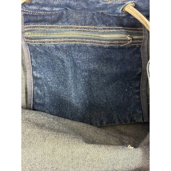 Vtg Ralph Lauren Polo US Flag Denim Duffle Bag X Large - Picture 5 of 7